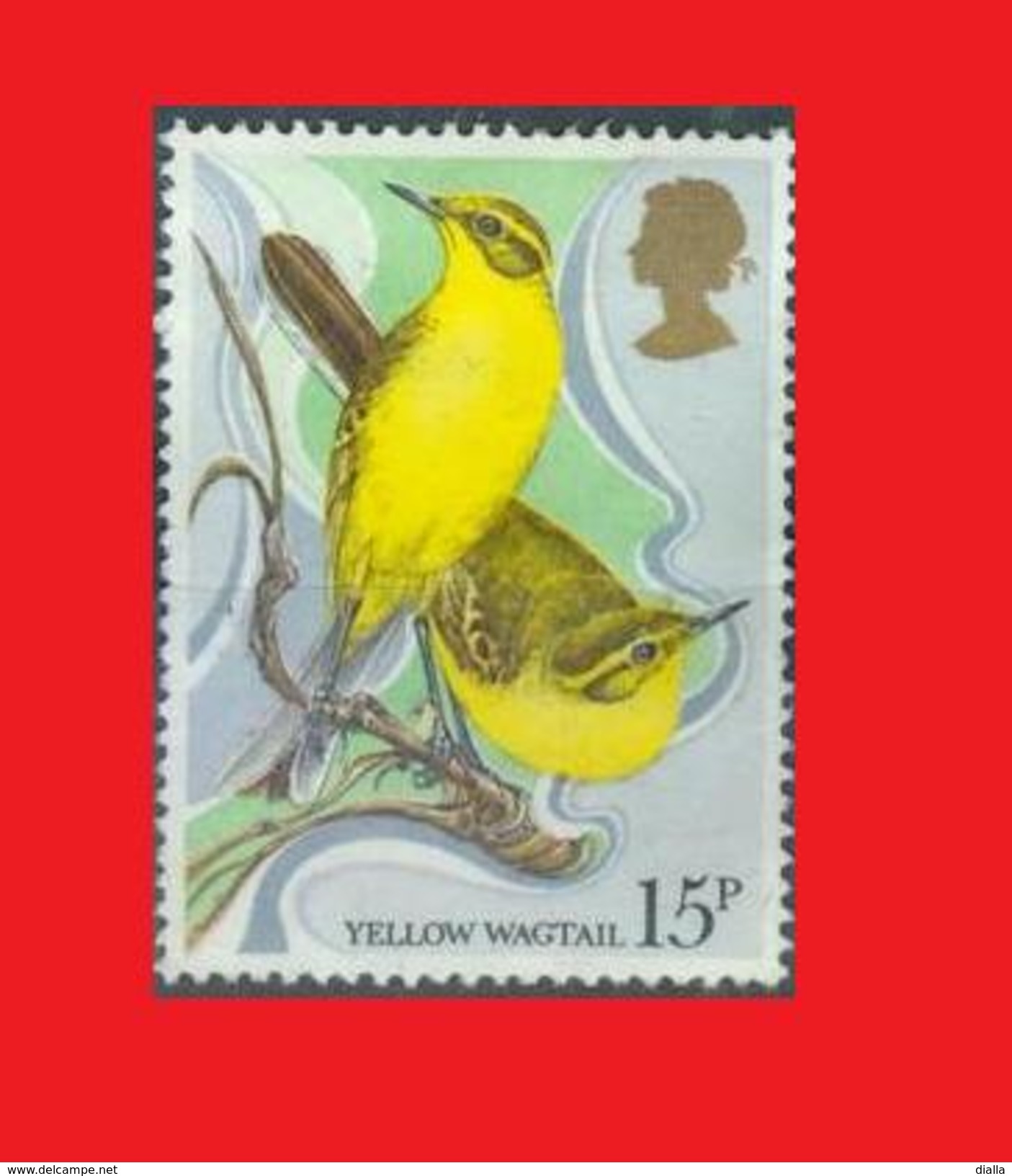 GB UK 1980, Yellow Wagtail /  Bergeronnette Printanière Bird Oiseau - Sans Gomme - Uccelli Canterini Ed Arboricoli