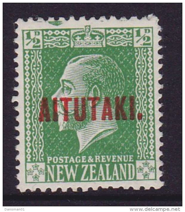 Aitutaki 1917 SG.19 Mint Hinged (refer Top Edge) - Aitutaki