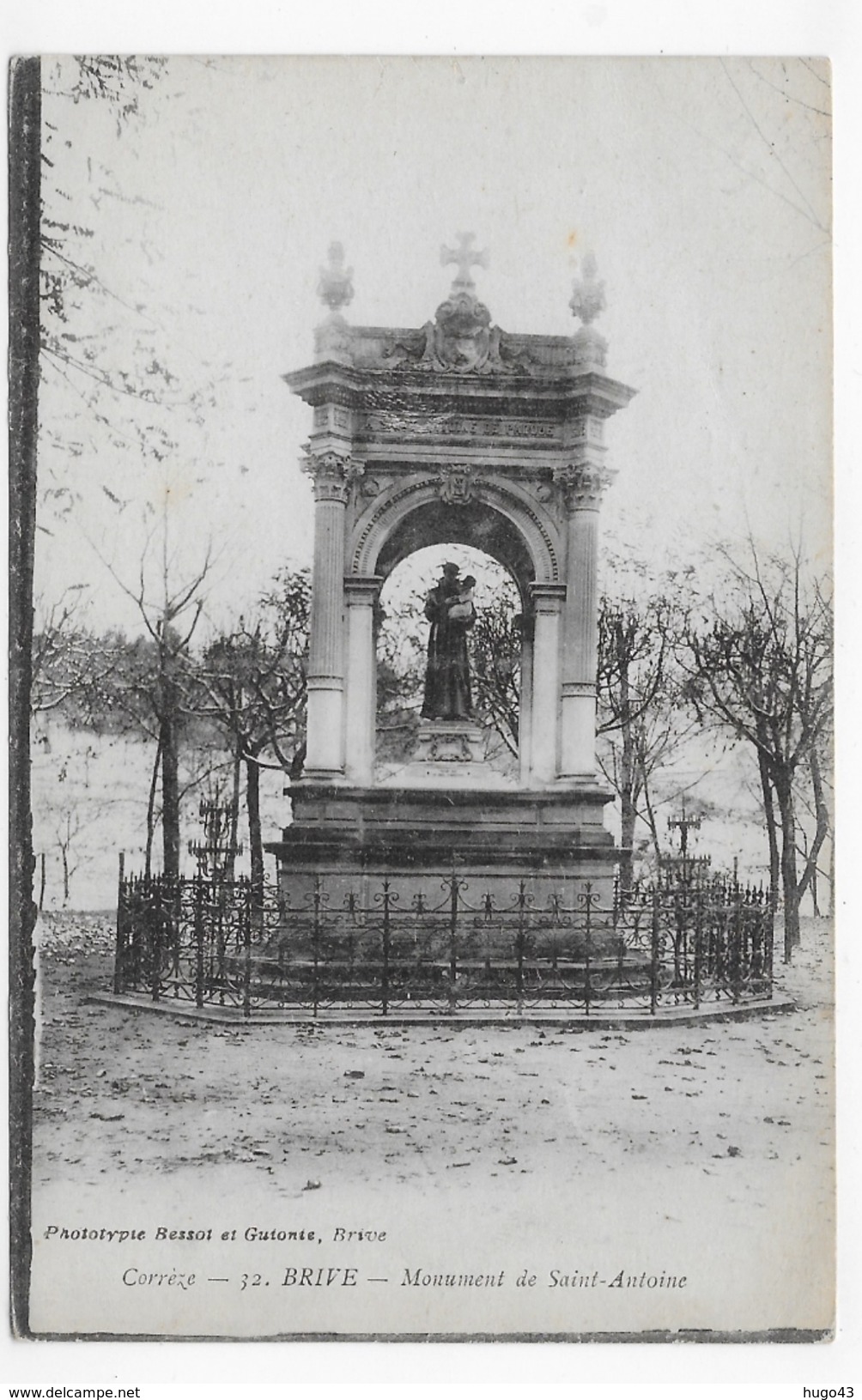 BRIVE - N° 32 - MONUMENT DE SAINT ANTOINE - CPA NON VOYAGEE - Brive La Gaillarde