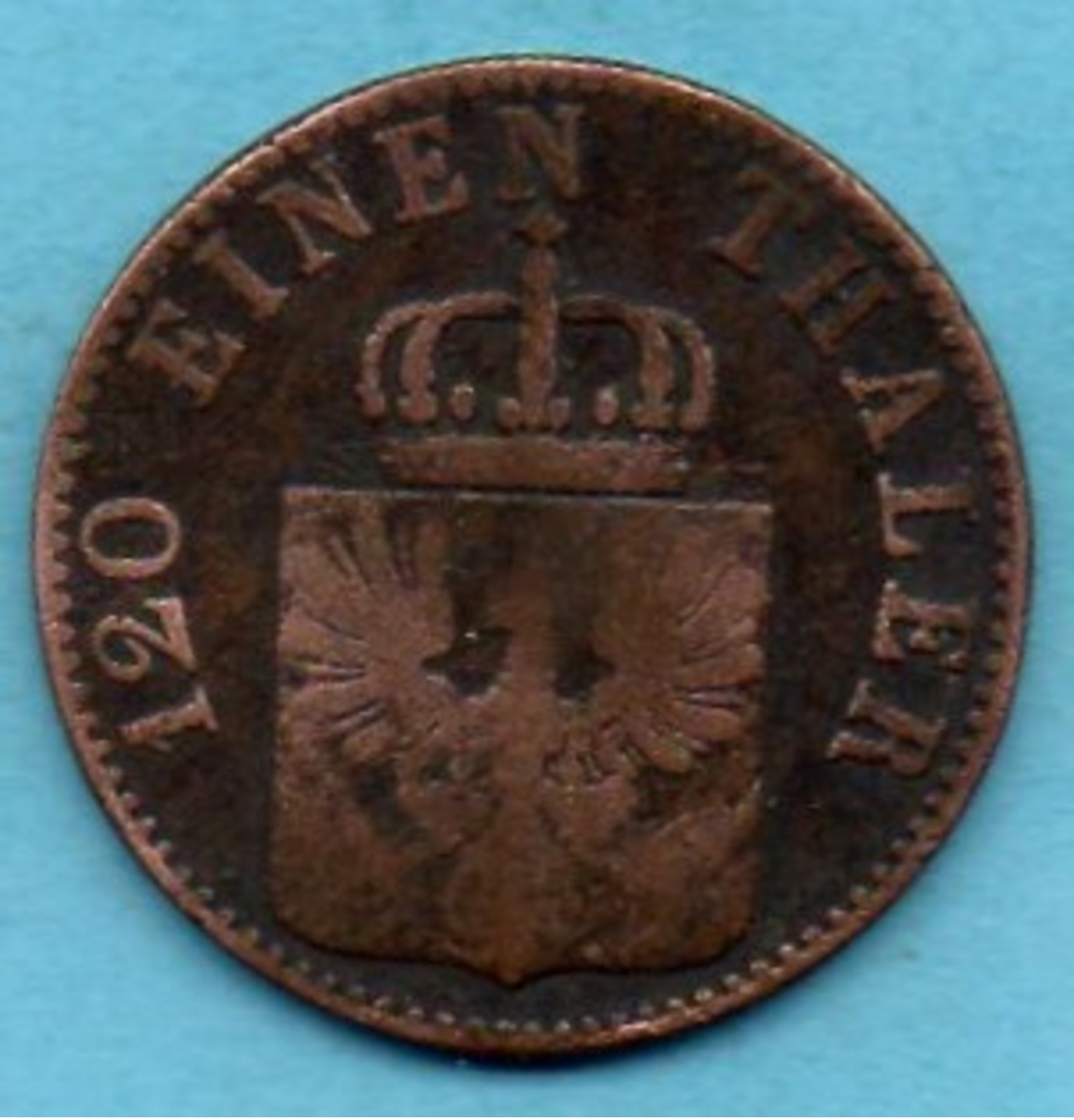 R300/ GERMANY PRUSSIA 3 PFENNINGE 1858 A - Taler En Doppeltaler