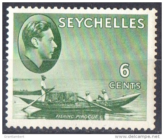 Seychelles 1938 6c Pirogue MH  SG 137b - Seychelles (...-1976)