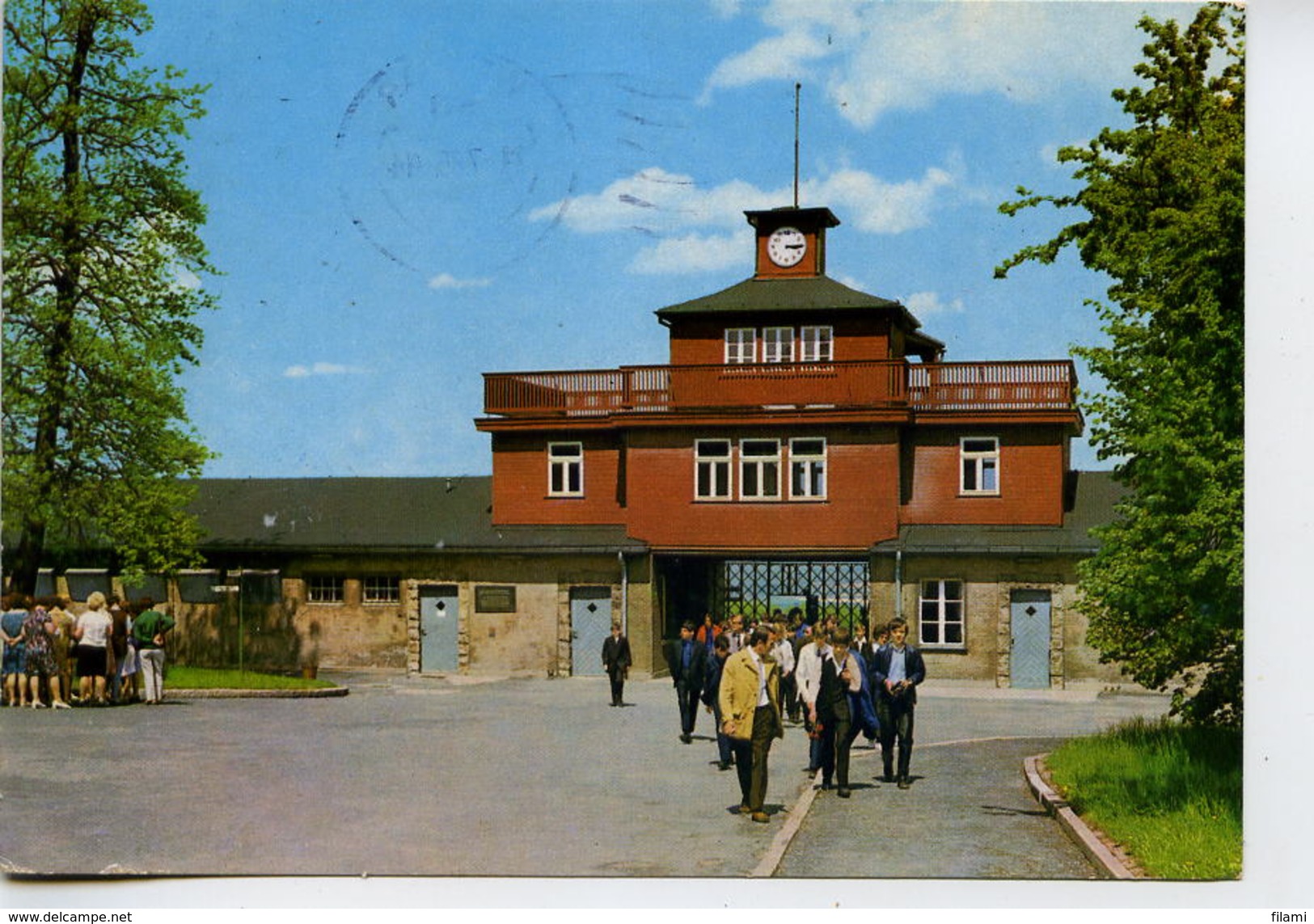 Carte Postale Allemagne,Buchenwald Entrée De L'ancien Camp De Concentration,obliterée Weimar 11.7.1985 - Sonstige & Ohne Zuordnung