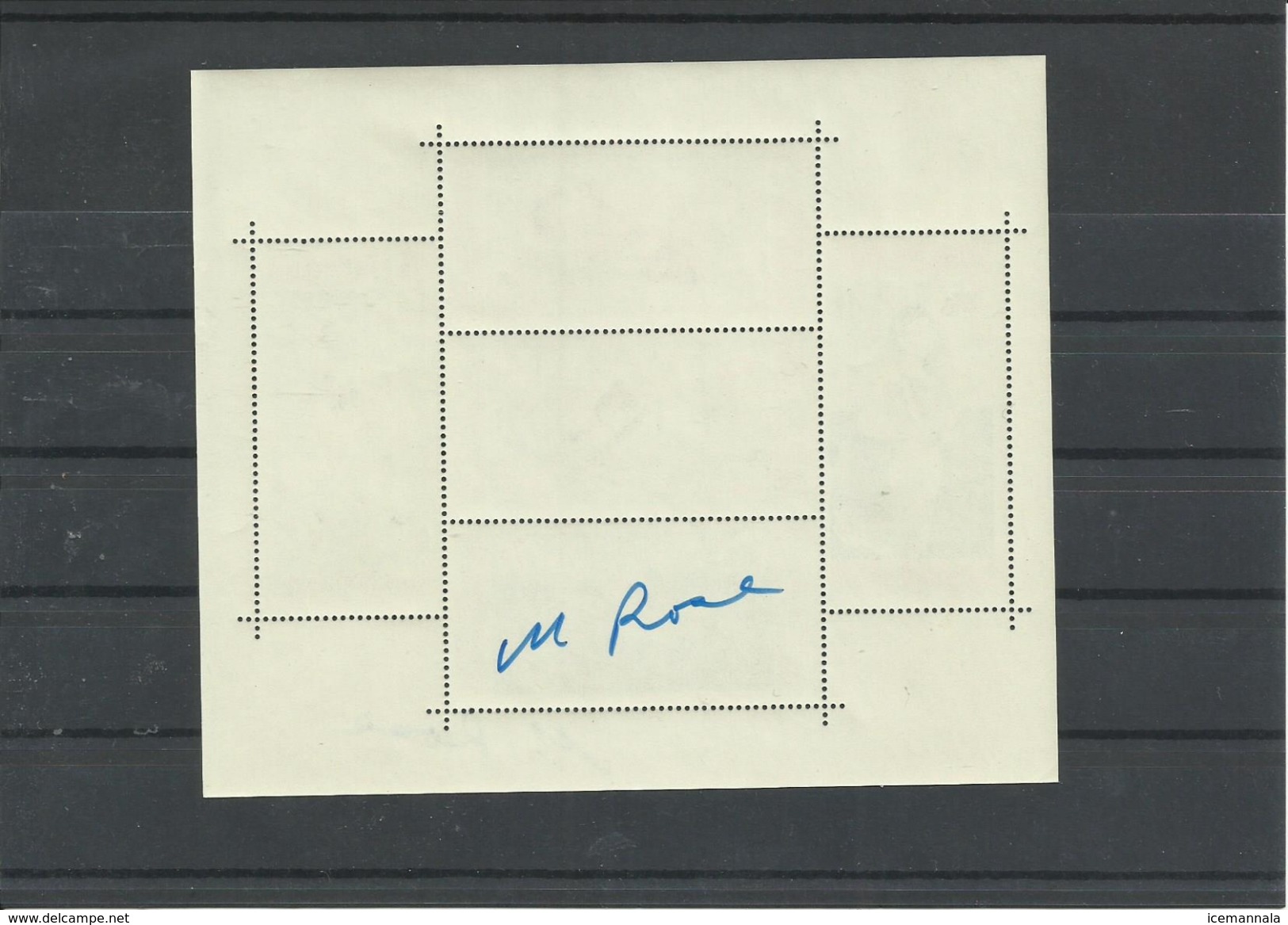 DOMINICANA HOJA BLOQUE DENTADA FIRMADA POR MURRAY ROSE (NADADOR AUSTRALIANO) - Sommer 1956: Melbourne