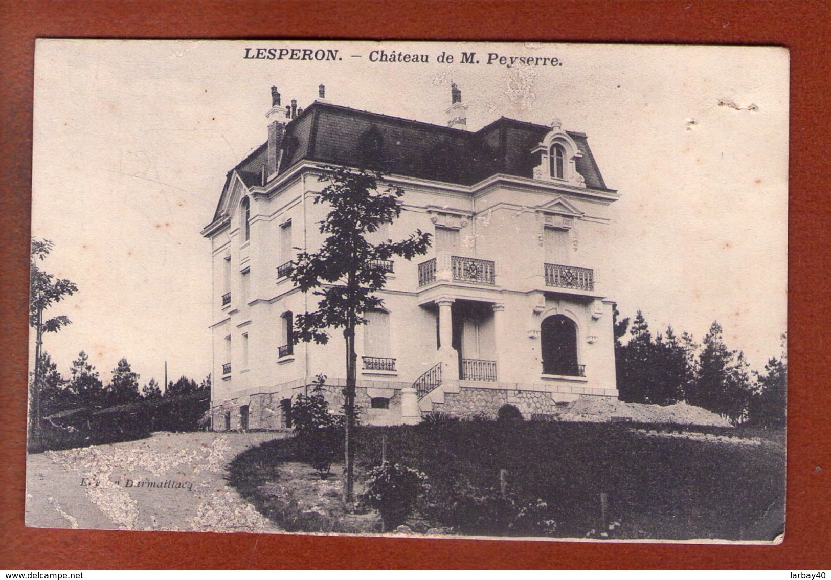 1 Cpa Lesperon Chateau Peyserre - Autres & Non Classés