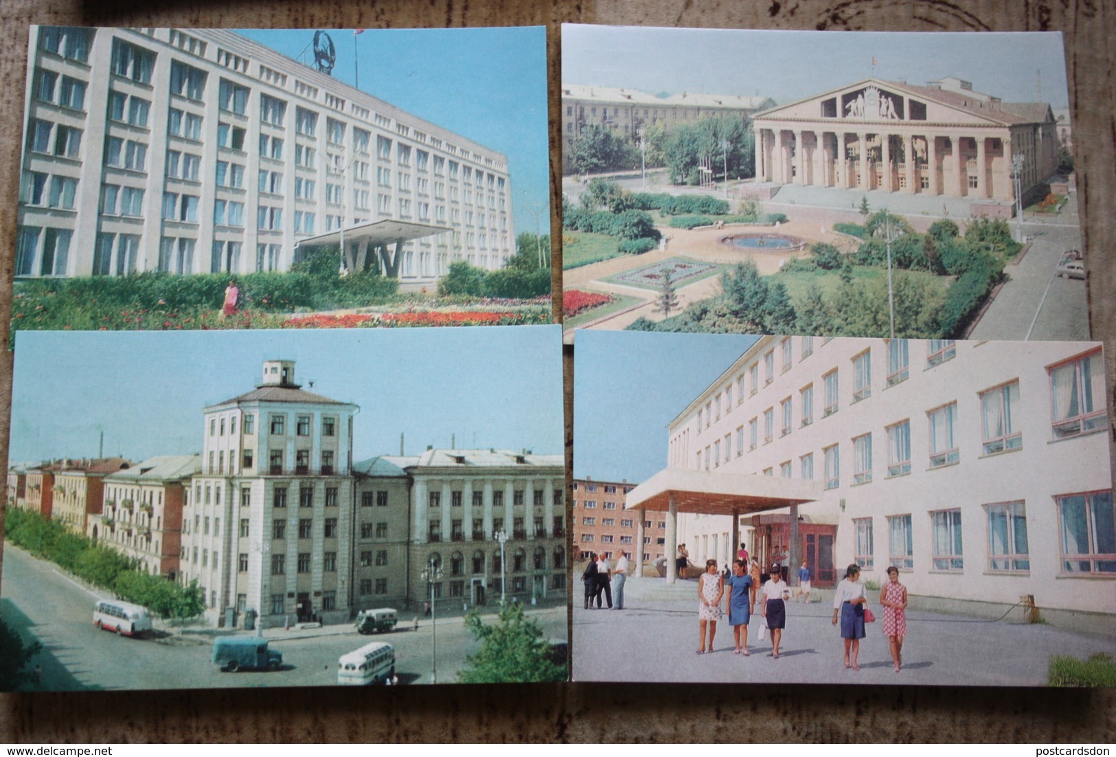 KAZAKHSTAN. Oskemen / Ust-Kamenogorsk . 8 Postcards Set. 1970 - Rare! - Kazakistan