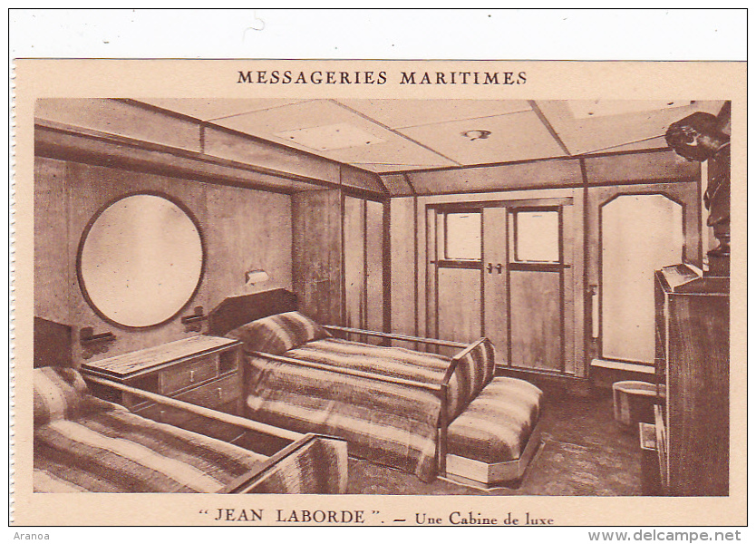 Bateaux -- Messageries Maritimes -- Jean Laborde -- Une Cabine De Luxe - Paquebots