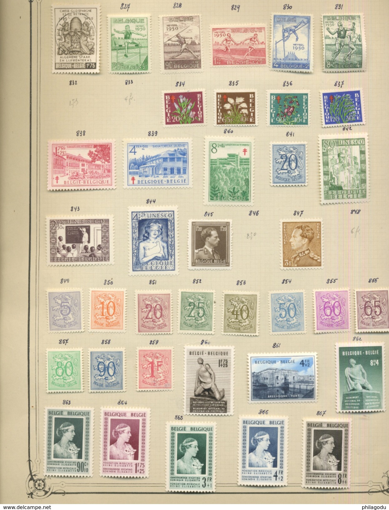 Collection BELGIQUE 1920 à 1953  Neufs Avec Charnière  Cote + 700 Euros - Sammlungen