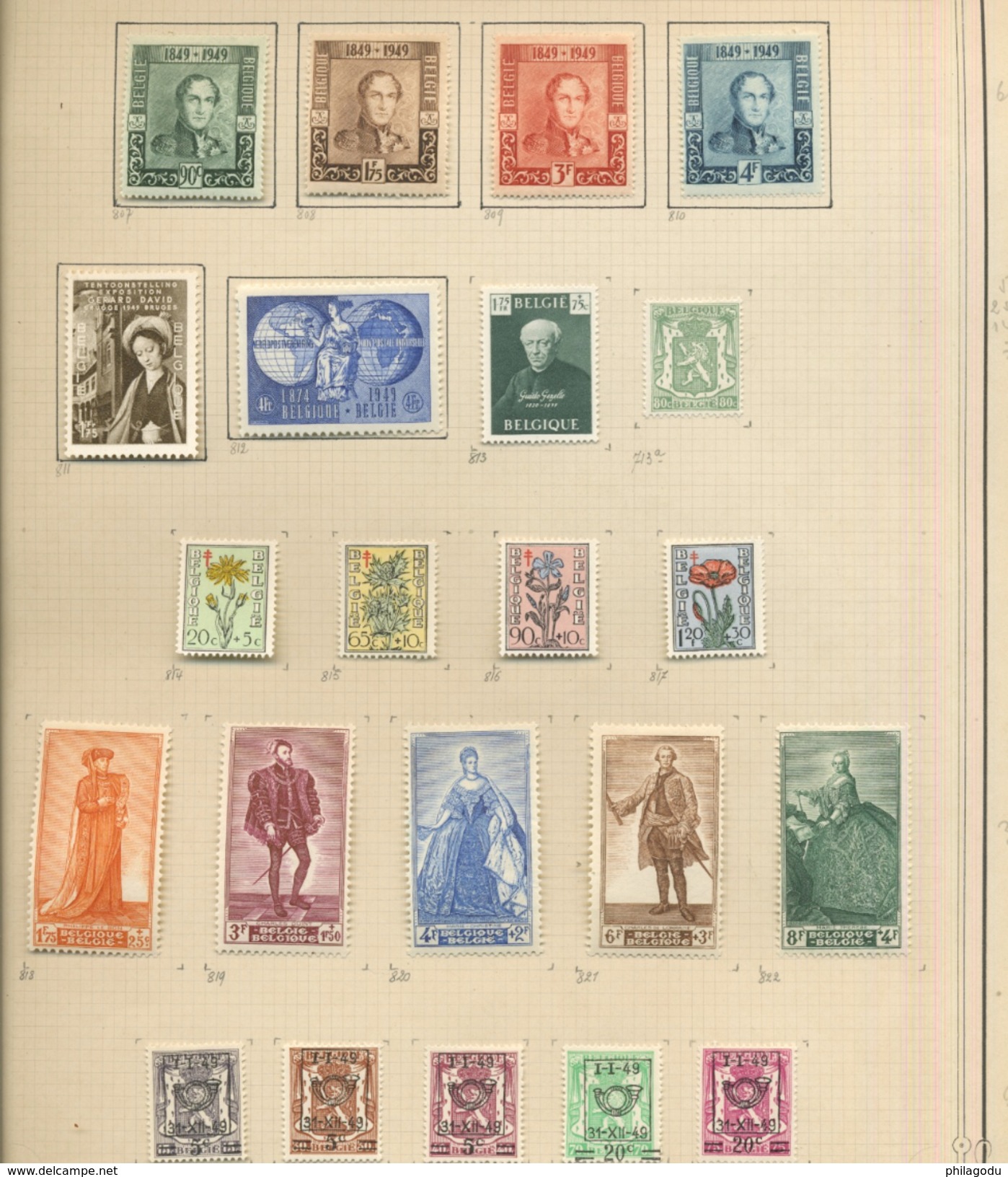 Collection BELGIQUE 1920 à 1953  Neufs Avec Charnière  Cote + 700 Euros - Sammlungen