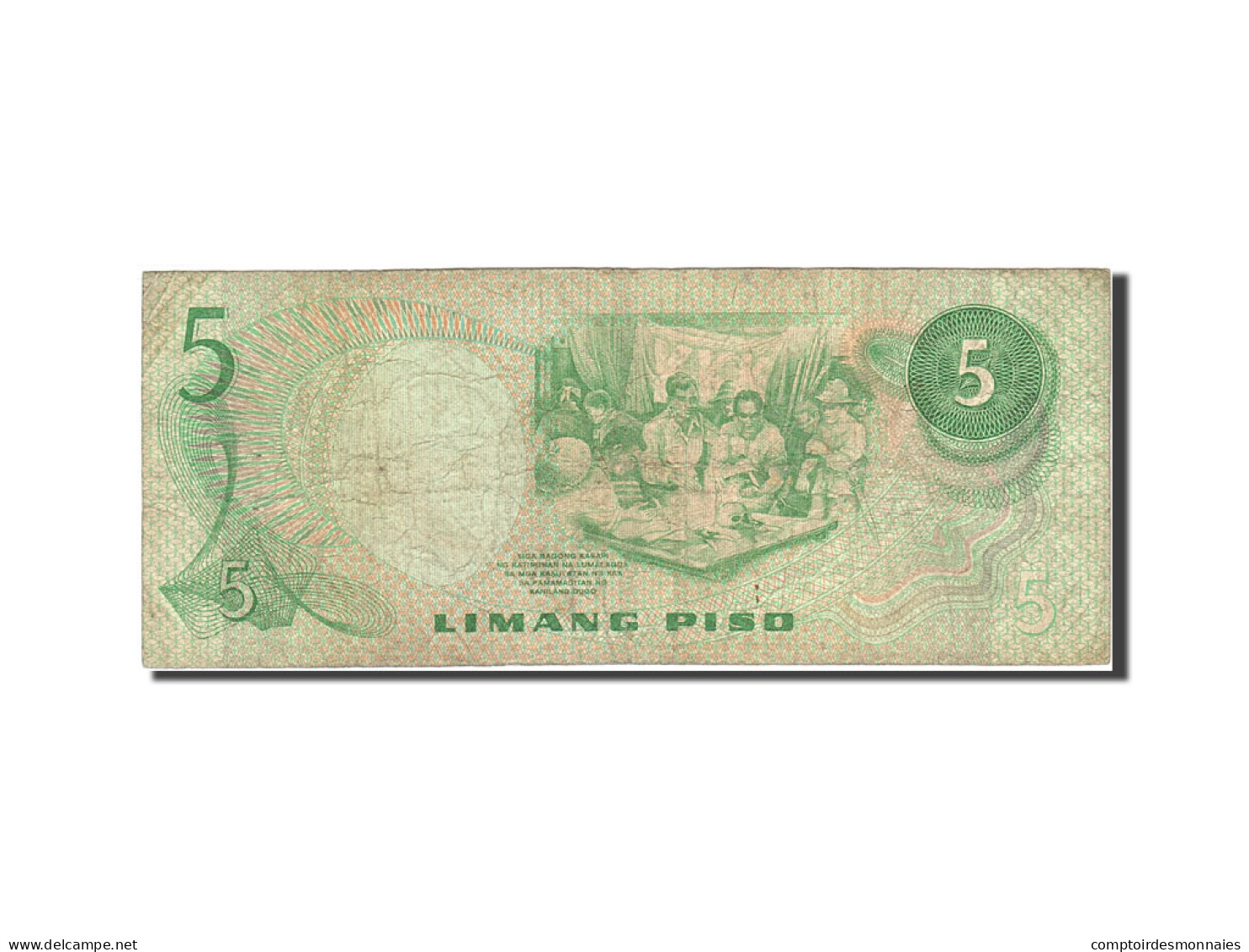 Billet, Philippines, 5 Piso, 1978, Undated, KM:160b, B - Philippines