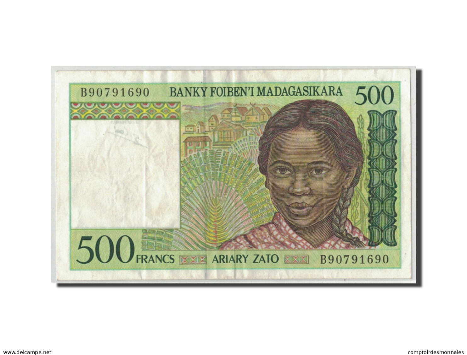 Billet, Madagascar, 500 Francs = 100 Ariary, Undated (1994), KM:75a, TB - Madagascar