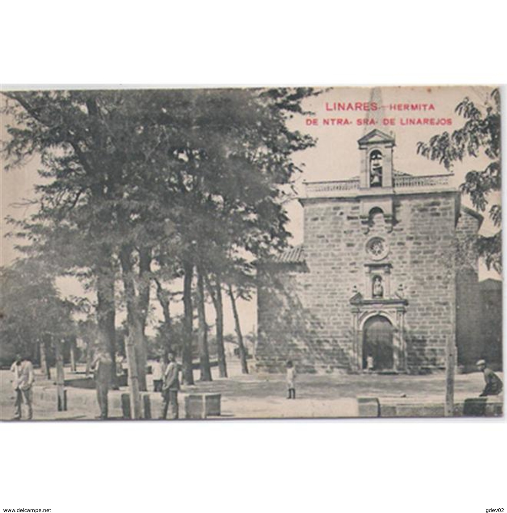 JNTP7788-LFTD4201.Tarjeta Postal De JAEN.Edificios,arboles Y ERMITA DE LA VIRGEN DE LINAREJOS En LINARES - Jaén