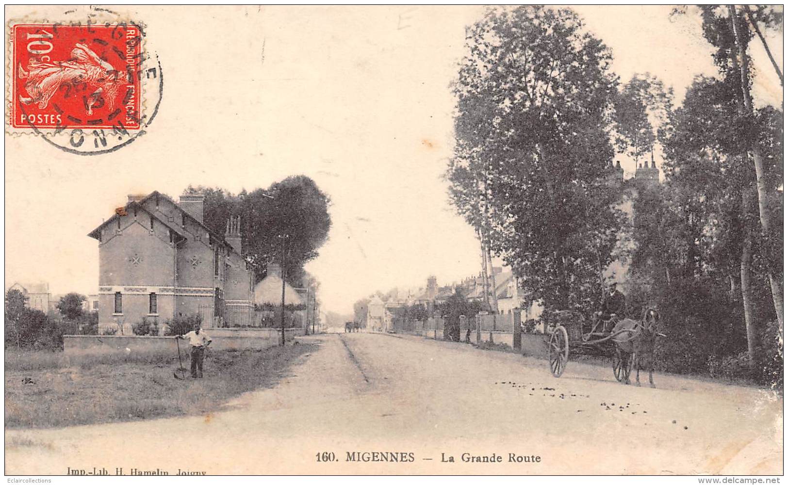 Laroche-Migennes     89         La Grande Route - Coupée Et Décollée         (voir Scan) - Sonstige & Ohne Zuordnung