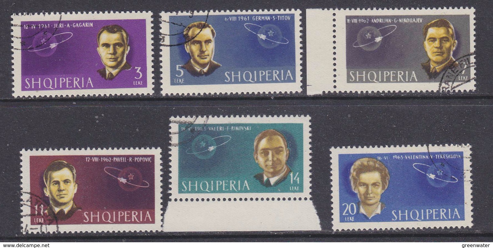 Albania 1963 Space 6v Used (34676) - Europe