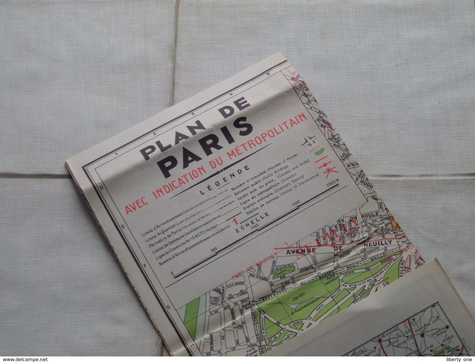 Ile De France Routière / Paris (Indic Metro) / Georges Lang Ed. L'Indispensable ( Formaat 52 X 72 Cm. ) Zie Foto´s ! - Europe