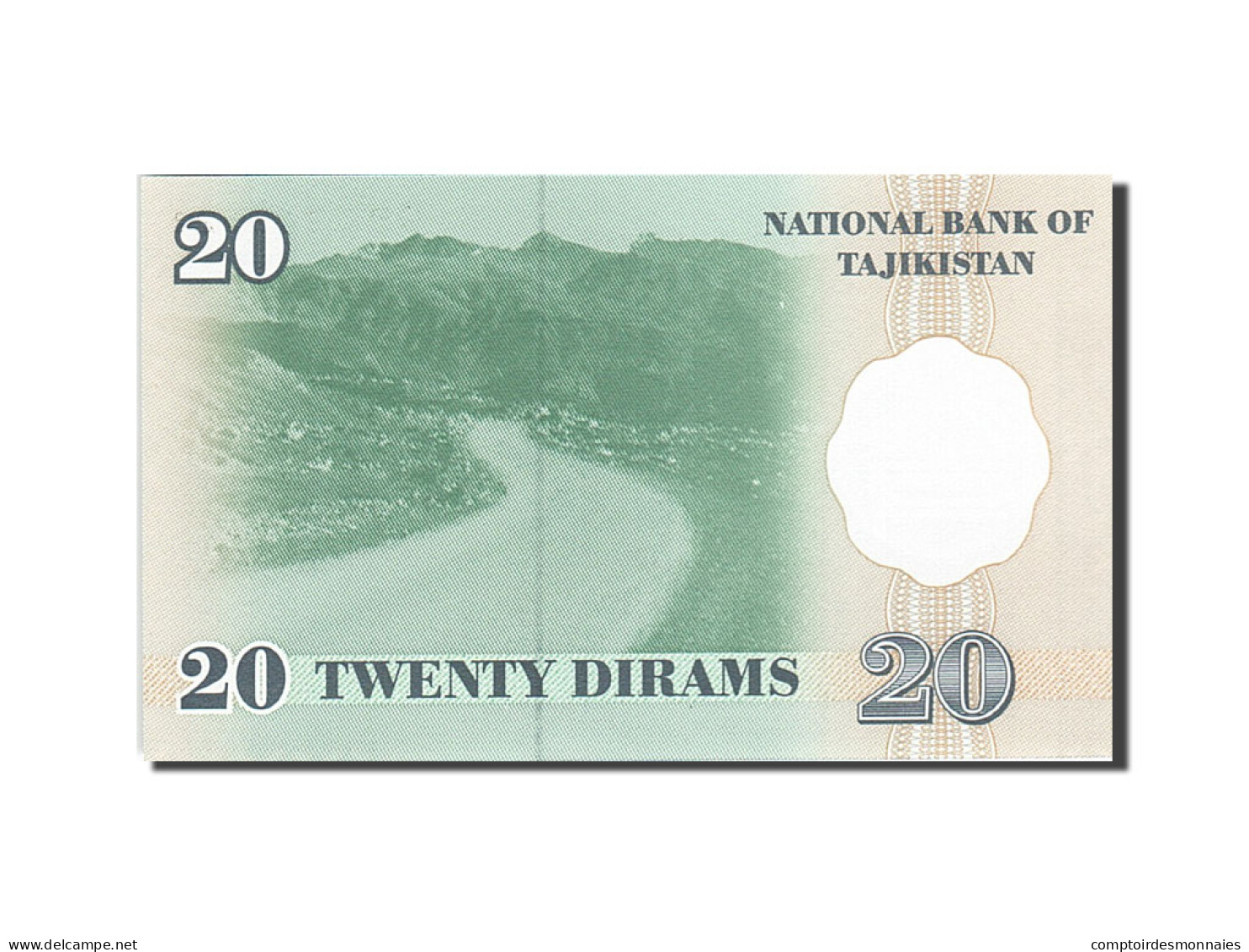 Billet, Tajikistan, 20 Diram, 1999, 1999, KM:12a, NEUF - Tadschikistan