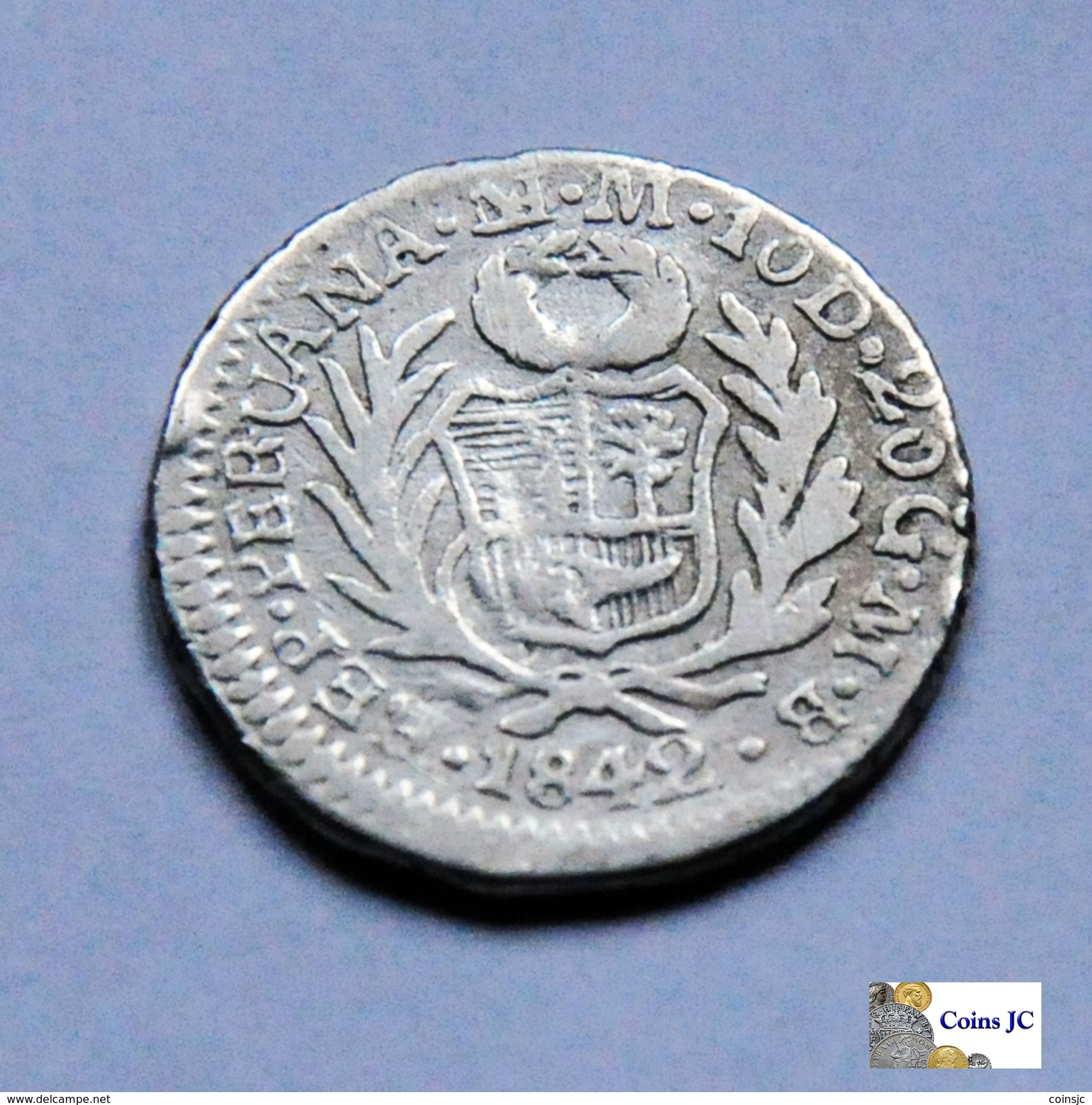 Perú - 1/2 Real - 1842 - Perú