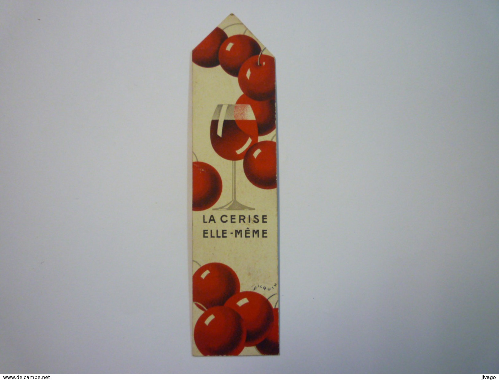 Joli  MARQUE-PAGES  " CHERRY  ROCHER "   - Marque-Pages