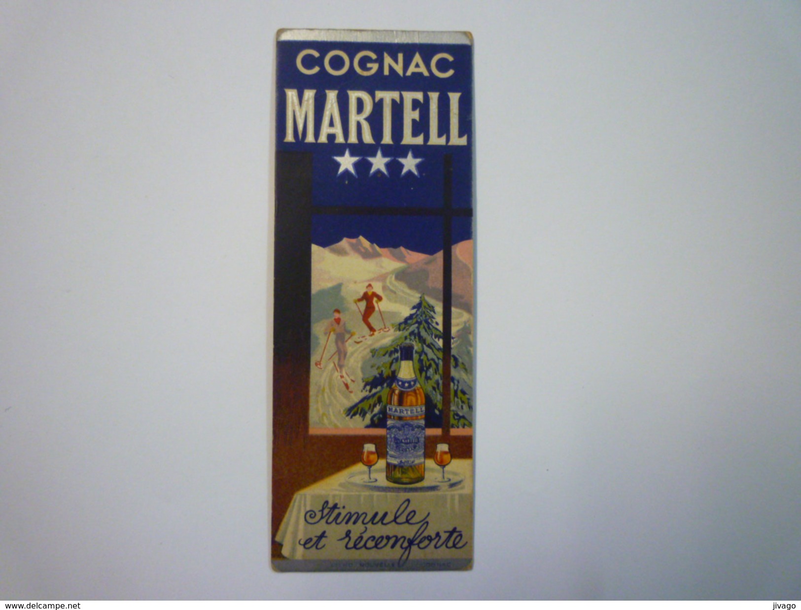 Joli  MARQUE-PAGES  " COGNAC  MARTELL "   - Marque-Pages