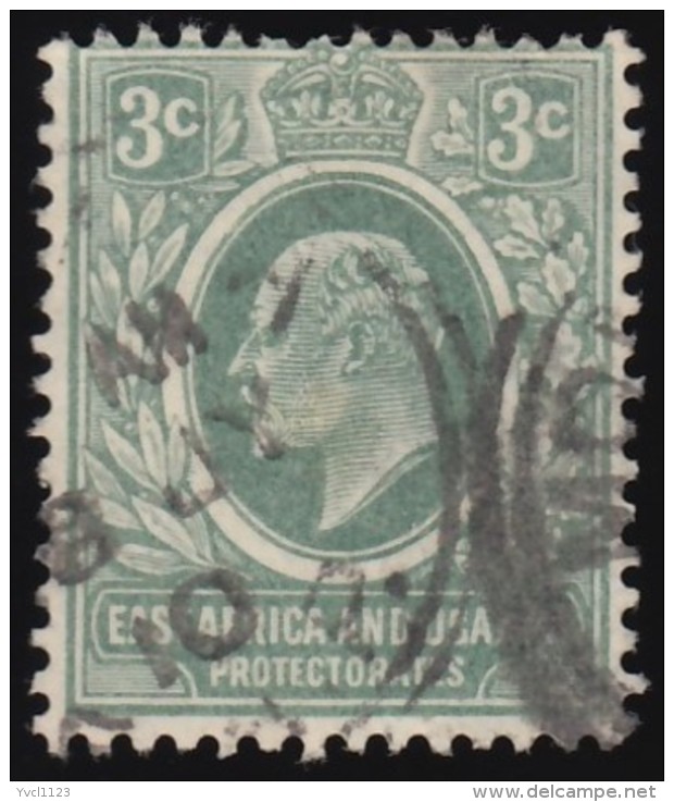 EAST AFRICA &amp; UGANDA PROTECTORATES - Scott #41 King George V / Used Stamp - Protectorados De África Oriental Y Uganda