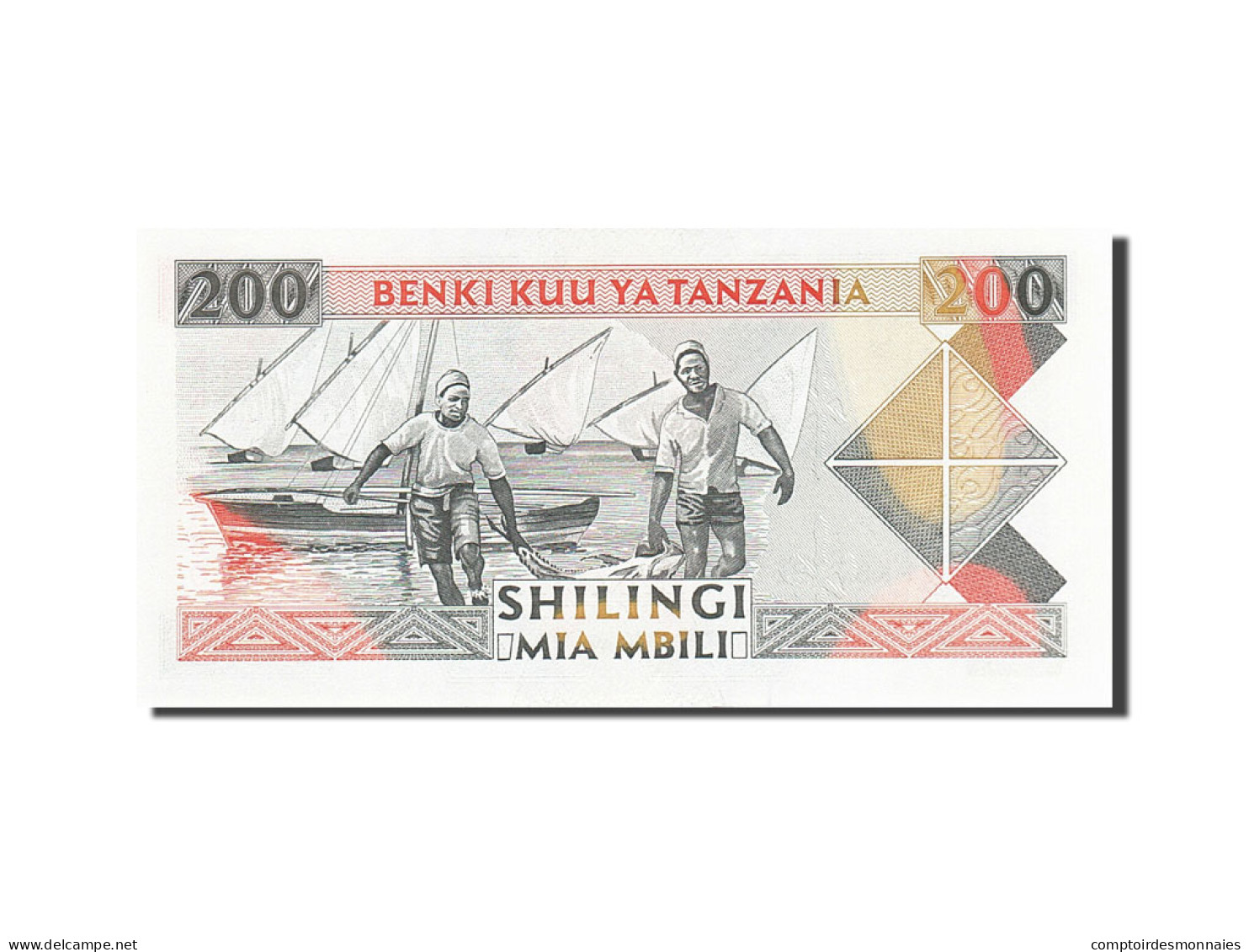 Billet, Tanzania, 200 Shilingi, 1993-1995, Undated (1993), KM:25b, NEUF - Tanzania