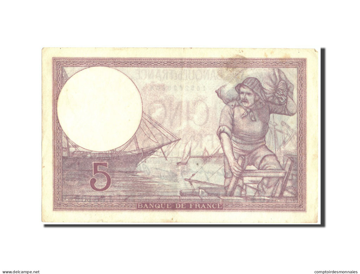 Billet, France, 5 Francs, 5 F 1917-1940 ''Violet'', 1940, 1940-11-28, TTB+ - 5 F 1917-1940 ''Violet''