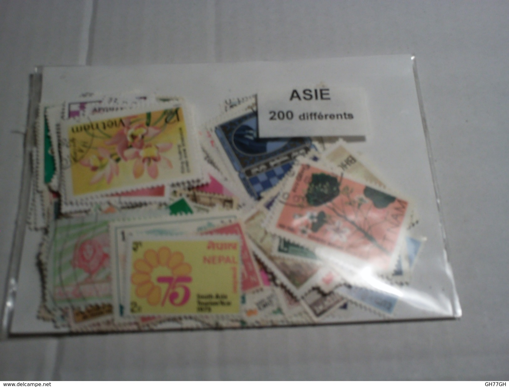 ASIE 200 TIMBRES EN VRAC - Vrac (max 999 Timbres)