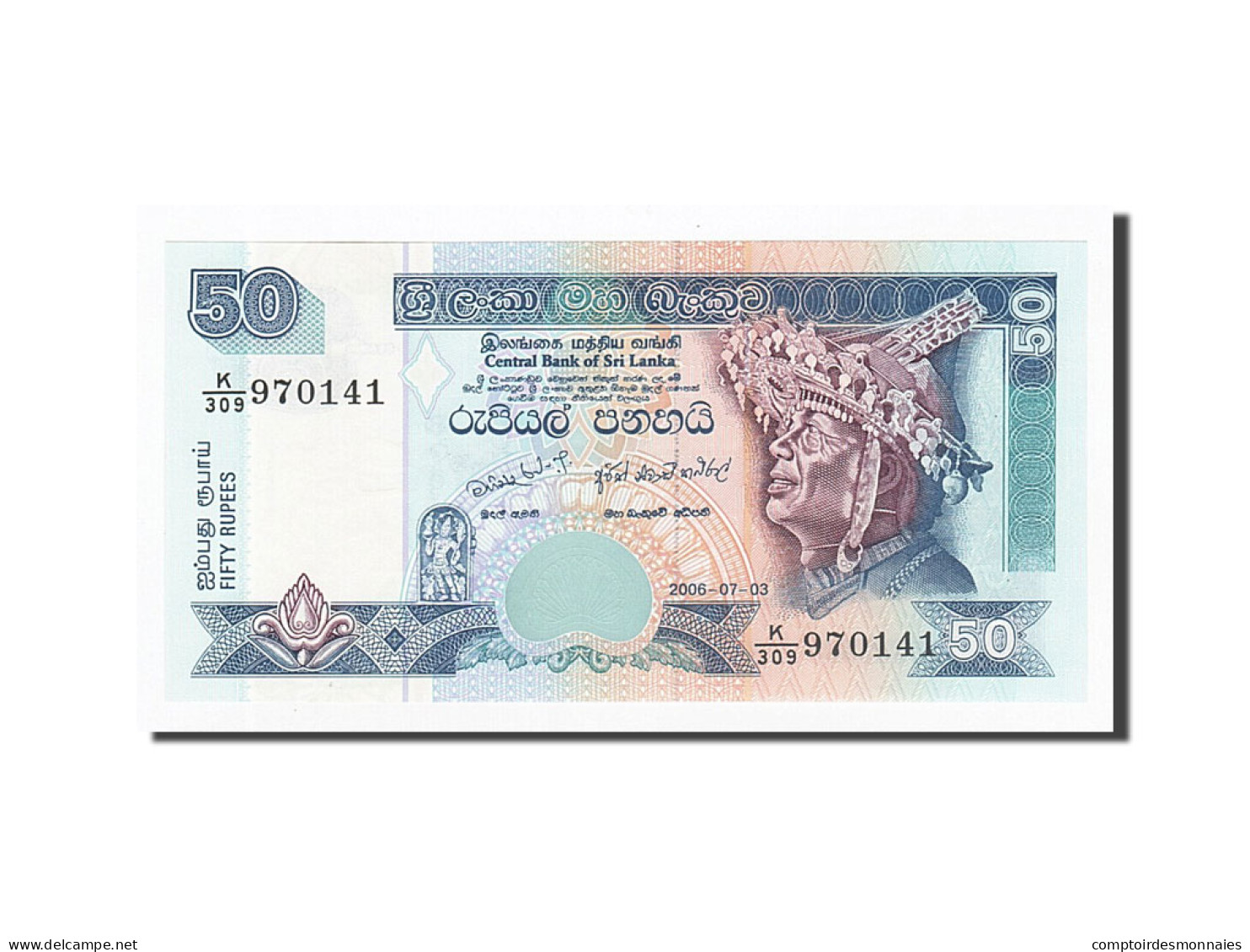 Billet, Sri Lanka, 50 Rupees, 2006, 2006-07-03, KM:117e, NEUF - Sri Lanka