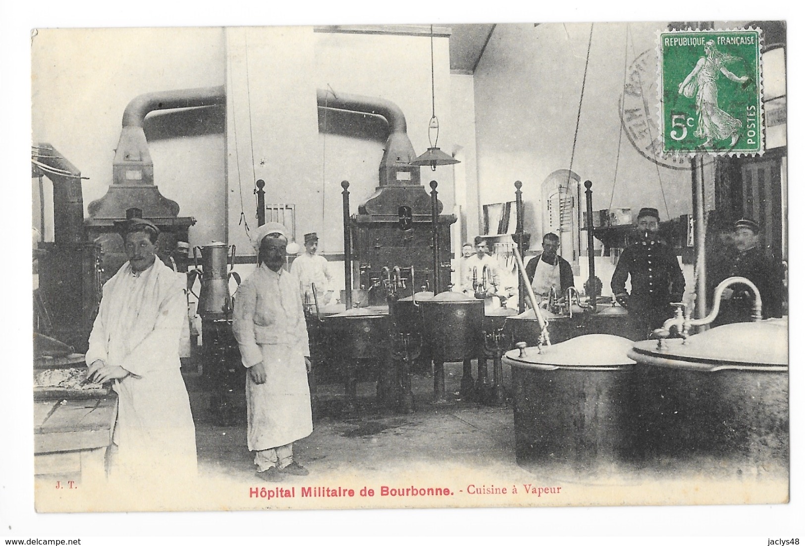 BOURBONNE Les BAINS    (cpa 52)  HOPITAL MILITAIRE -  Cuisine à Vapeur -    - L 1 - Bourbonne Les Bains