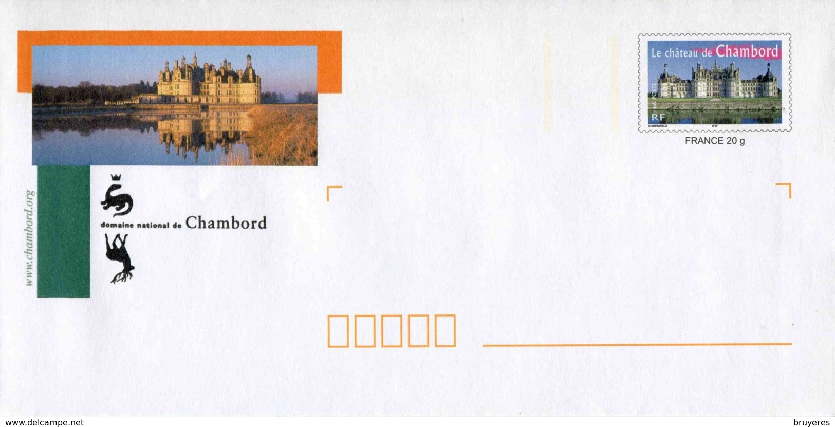 PAP De 2006 Avec Timbre Et Illust. "Le Château De Chambord Vu Du Cosson" Et Mention "France 20 G" - Prêts-à-poster:  Autres (1995-...)