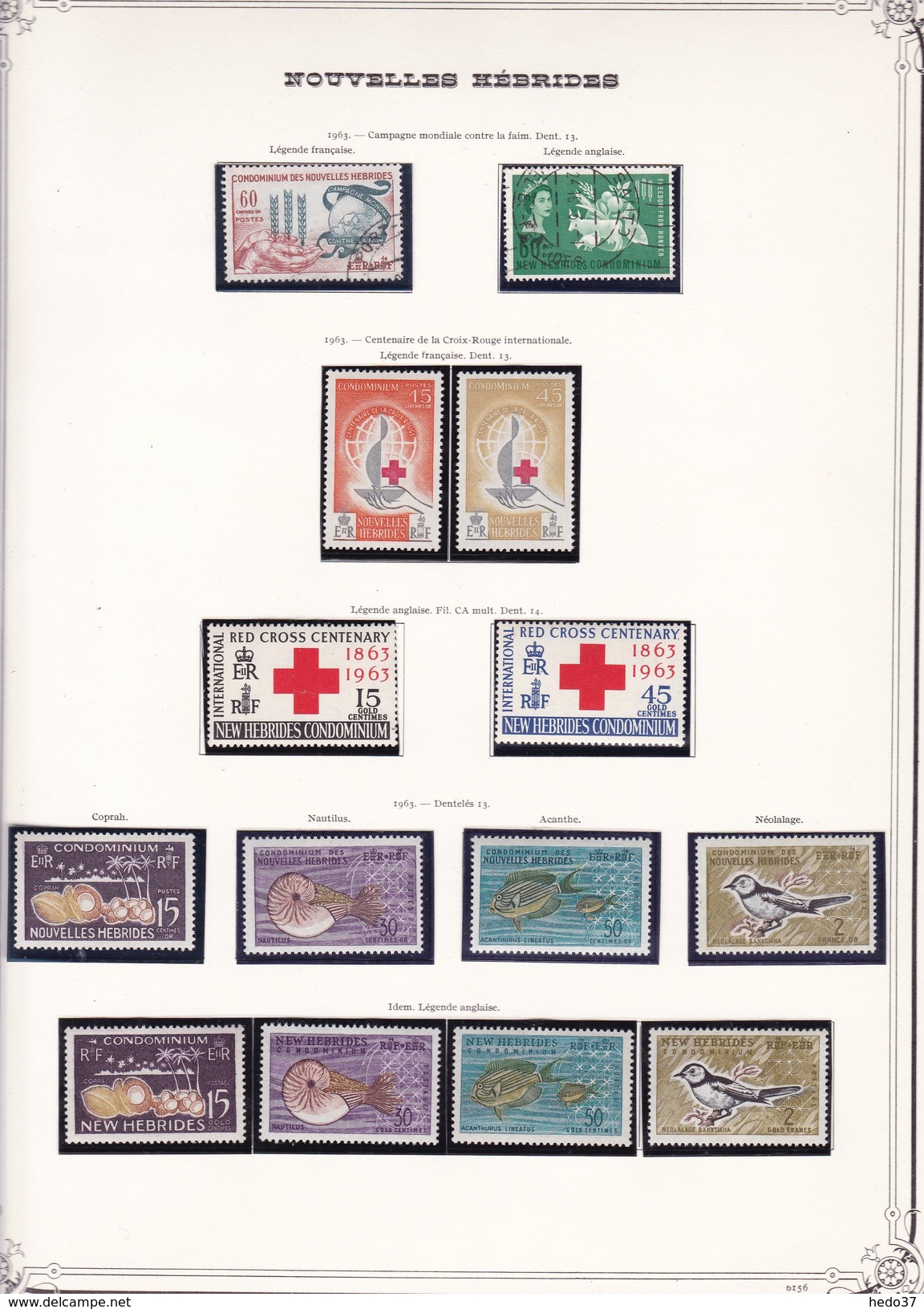 Nouvelles Hebrides - Collection Vendue Page Par Page - Timbres Neufs */** / Oblitérés- Qualité B/TB - Collections, Lots & Séries