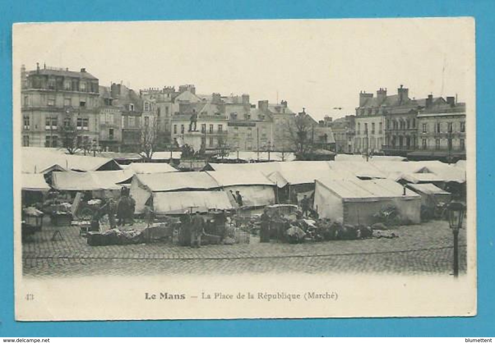 CPA 43  - Métier Marchands Ambulants Marché Place De La République LE MANS 72 - Le Mans