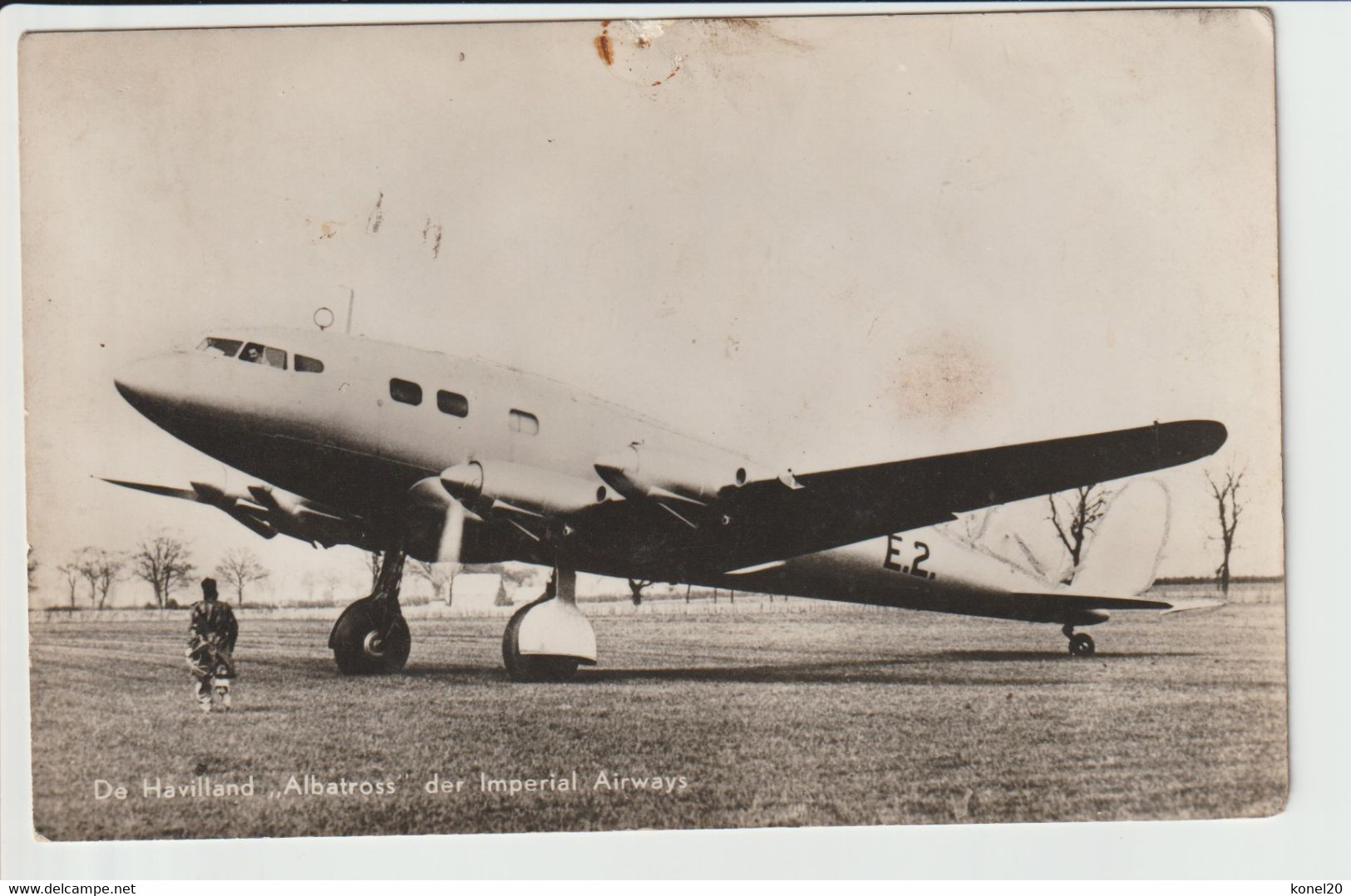 Vintage Rppc Imperial Airways BEA B.E.A. British European Airlines De Havilland "Albatross" Aircraft - 1946-....: Moderne