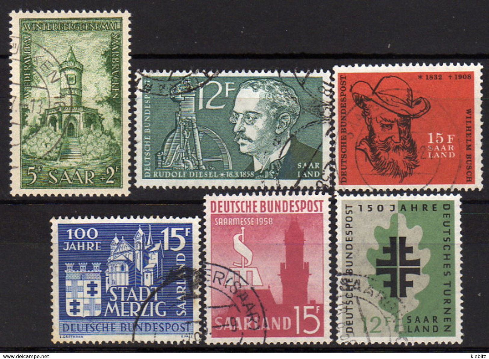 SAAR 1956 - 1958   Lot 6 X  Used - Gebraucht