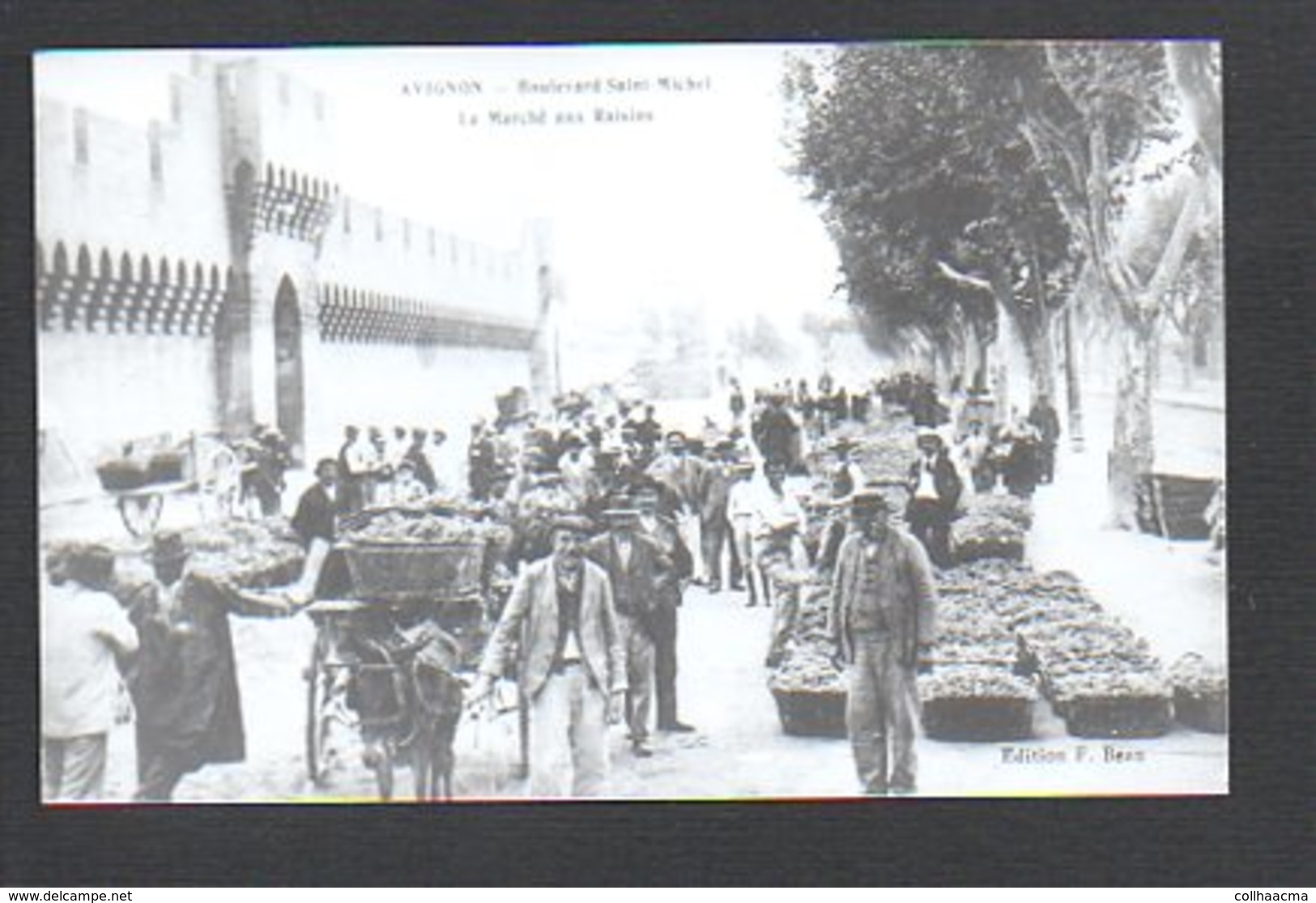 84  Avignon / Boulevard Saint Michel / Le Marché Aux Raisins (photo Copie Print (fond Neudin) - Avignon