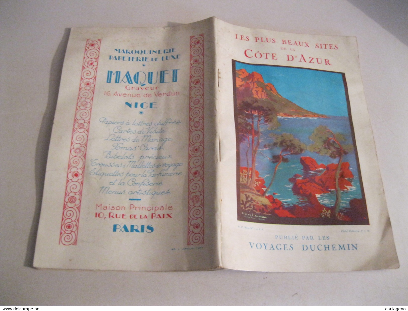 COTE D AZUR Les Plus Beaux Sites   Brochure In Francese Del 1929 - Cuadernillos Turísticos