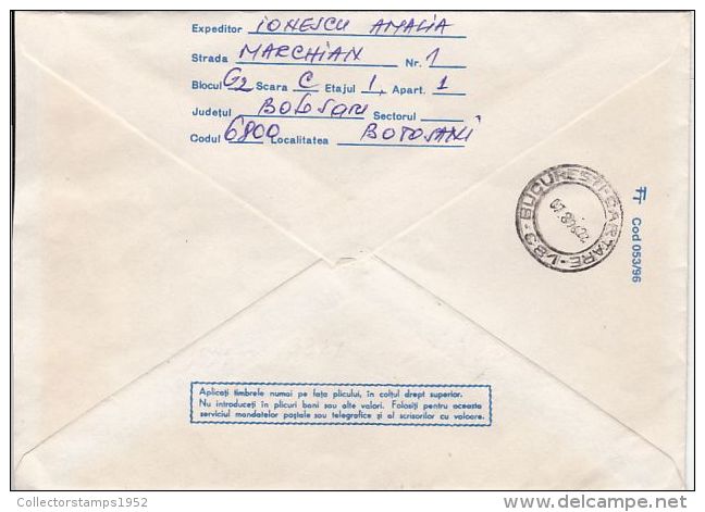 54864- TEODOR NEGOITA, FIRST ROMANIAN AT NORTH POLE, ARCTIC EXPEDITION, COVER STATIONERY, 1996, ROMANIA - Arctische Expedities
