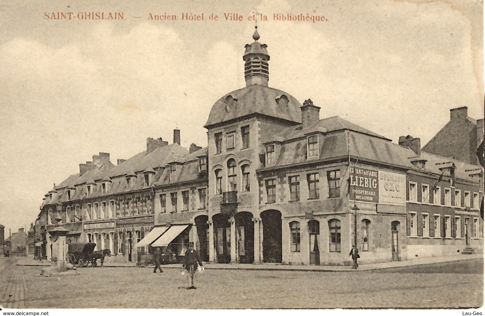 Saint-Ghislain. Ancien Hôtel De Ville Et La Bibliothèque. - Saint-Ghislain