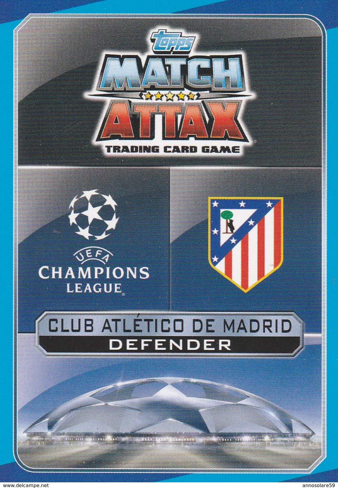 MATCH ATTAX CHAMPION LEAGUE 2016/17 - SAUL NIGUEZ (CLUB ATLETICO DE MADRID - LEGGI - Autres & Non Classés