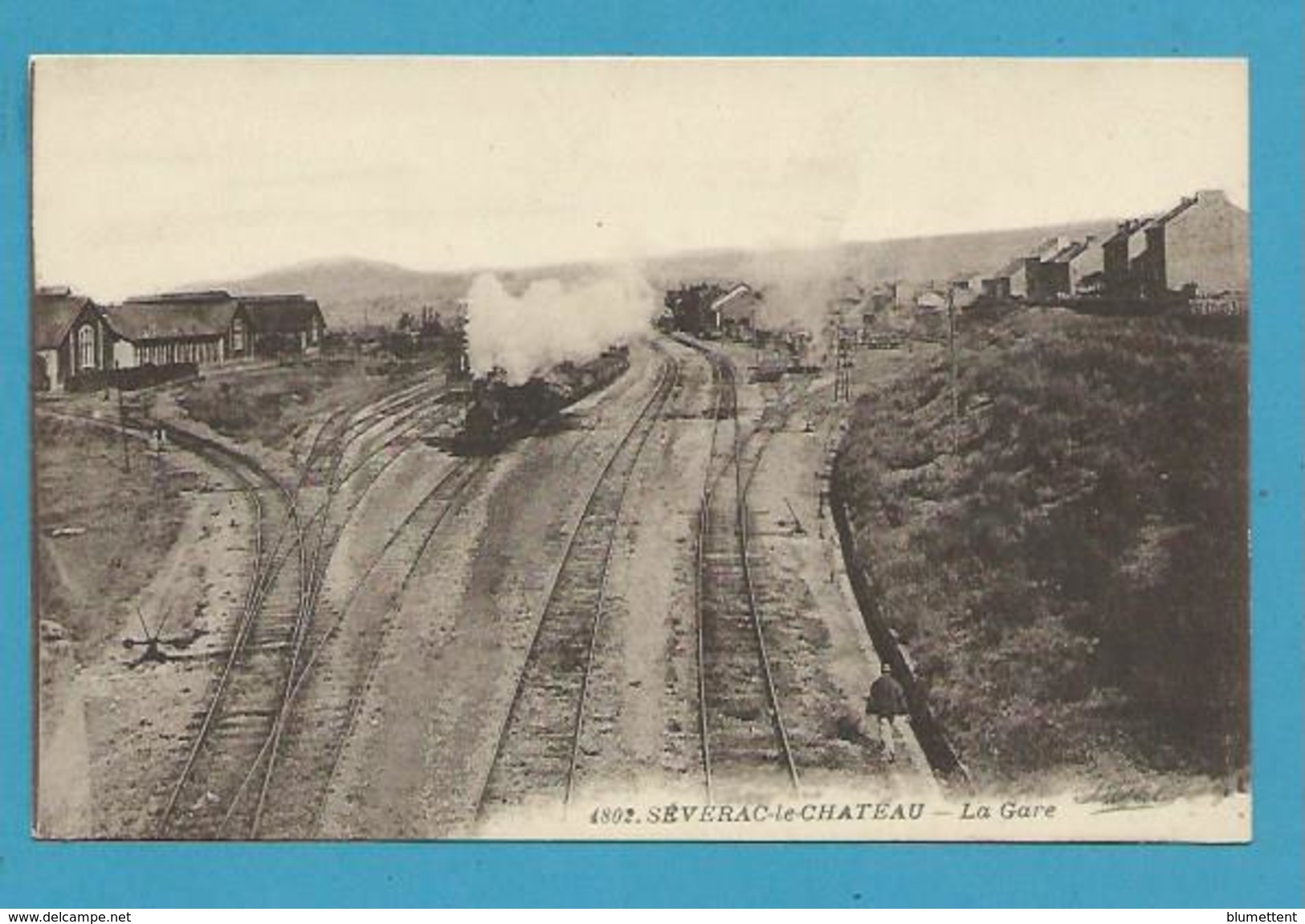 CPA 4802 - Chemin De Fer La Gare SEVERAC LE CHATEAU 12 - Andere & Zonder Classificatie