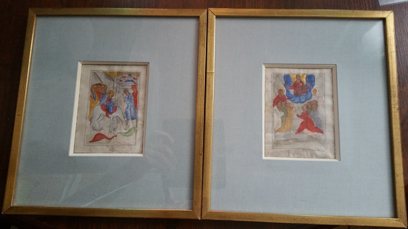 2 MINIATURES XVII / XVIIIe Siècle COPTE EGYPTE /FREE SHIPPING REGISTERED - Religion & Esotericism