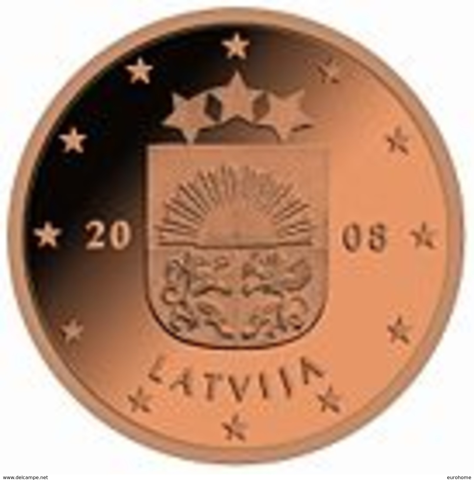 Letland 2016    5 Cent  Zeer Zeldzaam 5.000 Ex.  EXTREME RARE      UNC Uit De BU  UNC Du Coffret !! - Latvia