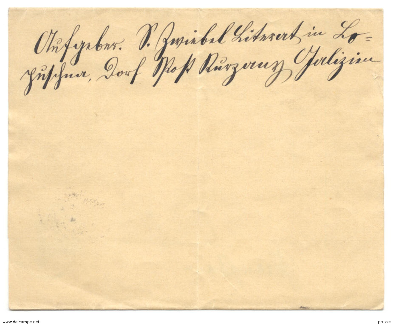 Ganzsache Schleife österreichisch Polen, Galizien, Kurzany Ca. 1898 Nach Pleschen, Schlesien - Stamped Stationery