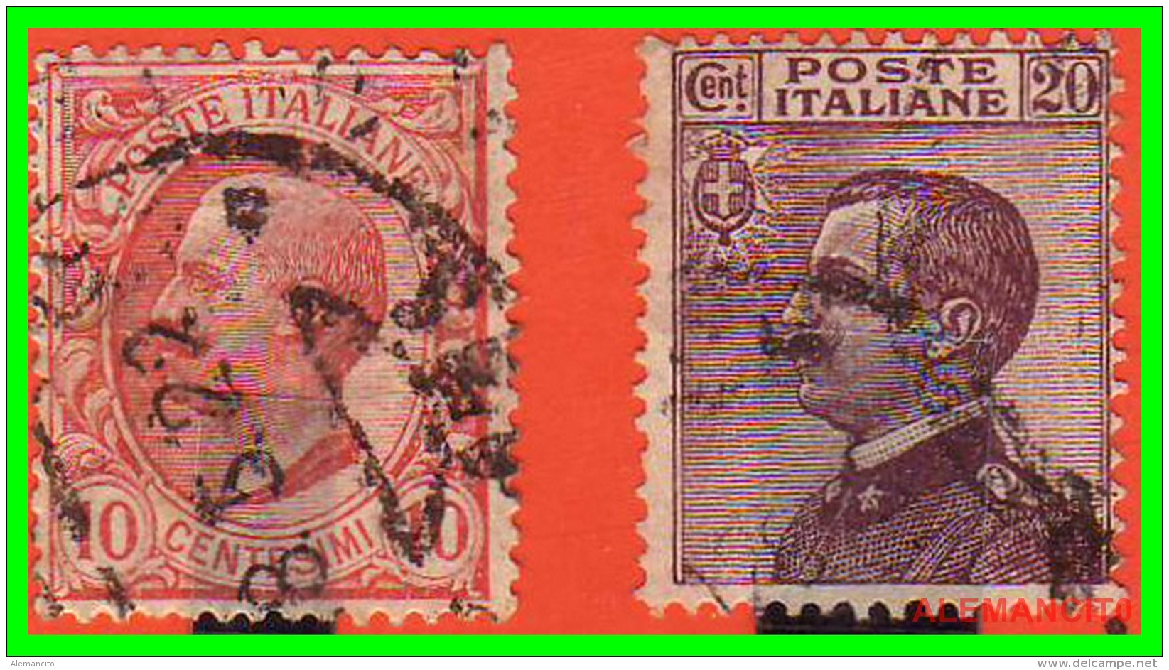 ITALIA   -  SELLOS  AÑO  1906-1908 - Usados