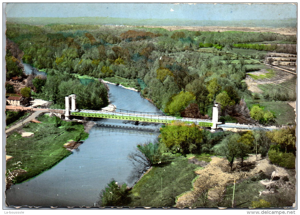 32 RISCLE - Le Pont Suspendu Sur L'adour. - Riscle