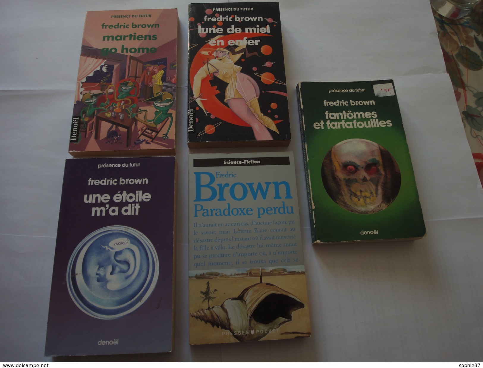 Lot De 5 Livres Science-Fiction De Frédric Brown - Paquete De Libros