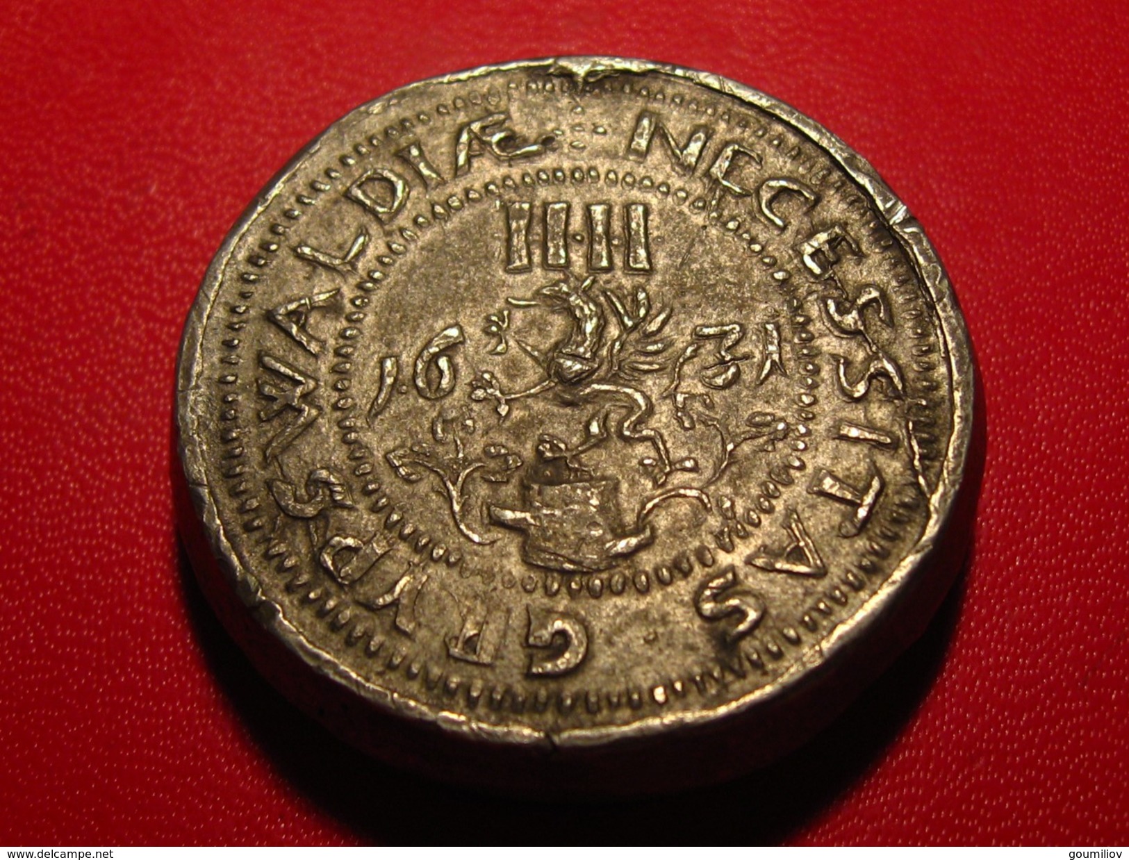 Allemagne - Greifswald - 4 Shillings 1631 - 82.5 Grammes, Refrappe, Restrike. Fissure De Coin Correspondant. Uniface. - Sonstige & Ohne Zuordnung