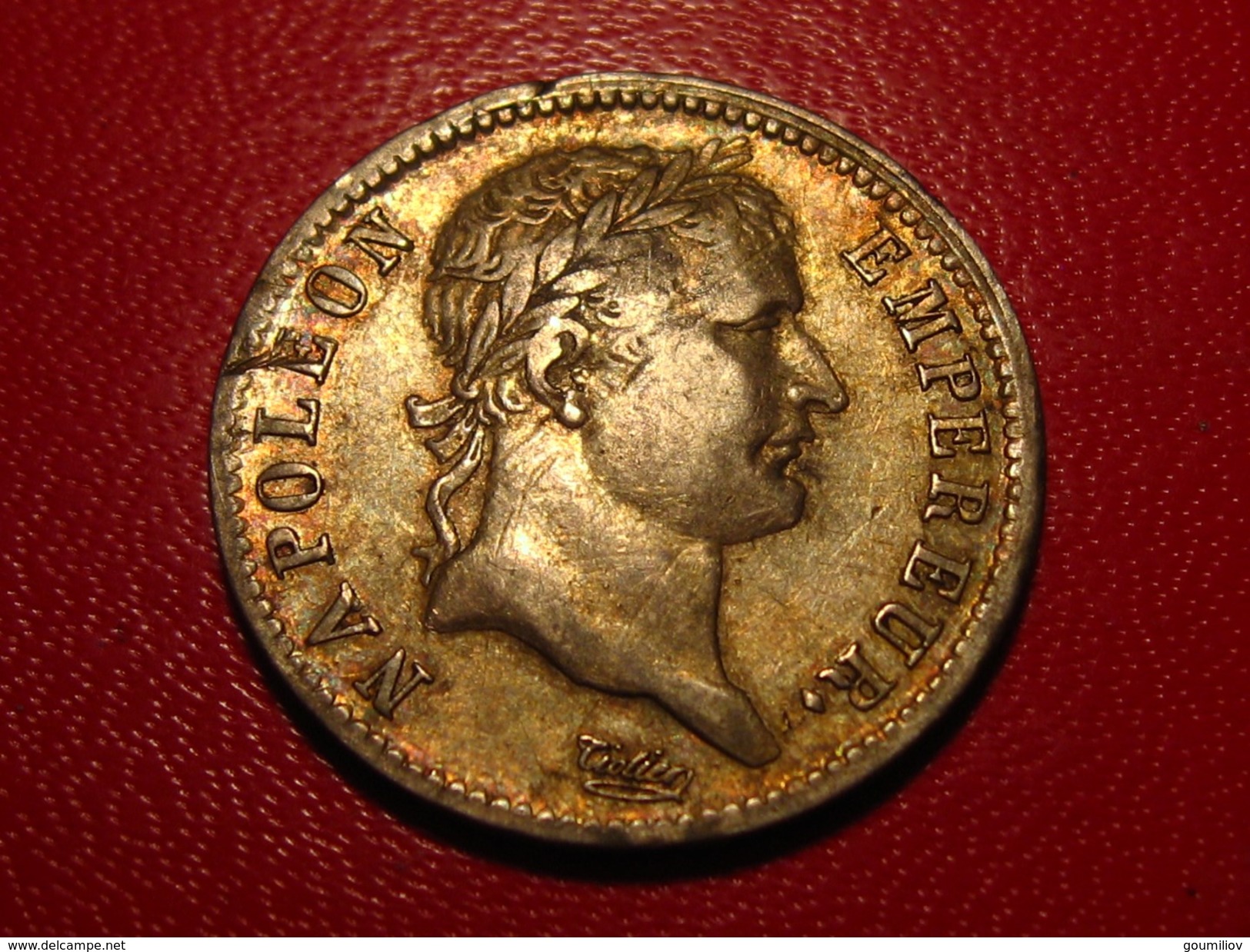 France - 1 franc 1808 A Paris Napoléon Ier - Superbe patine dorée 0193