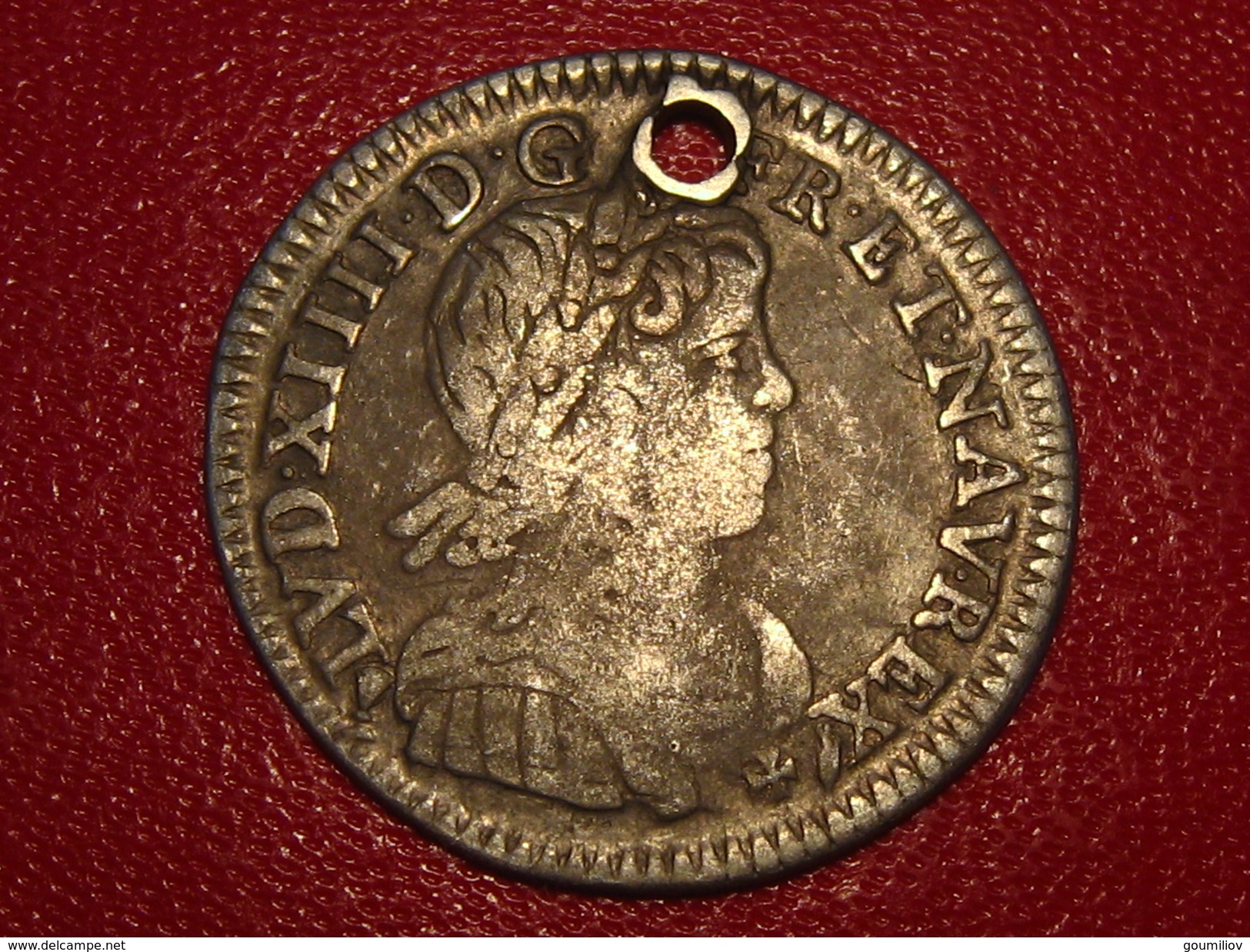 France - 1/12 écu 1660 E Tours Louis XIV - Variété fautive BENEDICTM (1) 0146