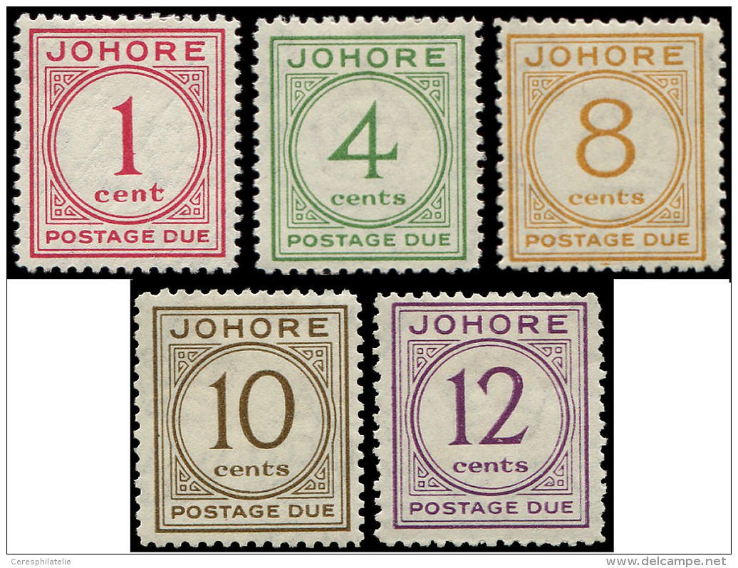 MALAYSIA  JOHORE Taxe 1/5 : S&eacute;rie De 1938, TB - Altri & Non Classificati