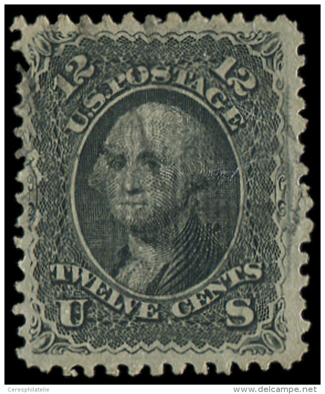 ETATS-UNIS 23a : 12c. Noir, Grille En Relief, Obl., TB - Other & Unclassified